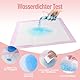 100 Stück Baby Inkontinenzunterlage Wickelunterlage Einweg, 33 × 45 cm Baby Wickelauflage, Changing Mat für Unterwegs, Hygienisch mit Superabsorber, Weich,Wasserdicht, Atmungsaktiv