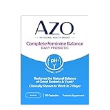 AZO Complete Feminine Balance Daily Probiotics for Women, Clinically Proven to Help Protect Vaginal Health, Helps balance pH and yeast, Non-GMO, 30 Count