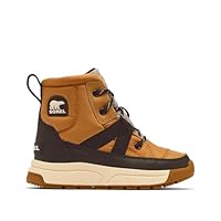 Sorel Youth Unisex Whitney III Mid Waterproof Winter Boot, Tawny Buff/Black, 7
