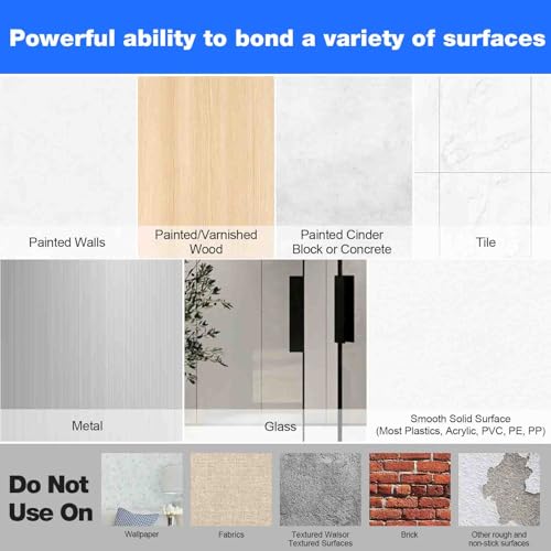 image for Hasaky Hook and Loop Tape 1in x 4in 10 Pairs, Slef Adhesive Interlocki