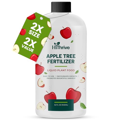 Image of 32oz Apple Tree Fertilizer - Makes 32 Gallons of Apple Tree Fertilizer, Nutrient-Rich Plant Food for Fruit Trees - Promotes Strong Branches, Healthy Foliage, and Juicy Apples