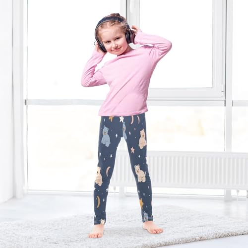 Toddler Girls Leggings Printed Yoga Pants Leggings Starry Sky Bear for Kids4