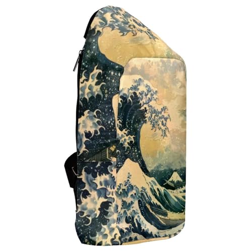 Mochila bandolera cómoda de diseño japonés multicolor para caminatas diarias 4