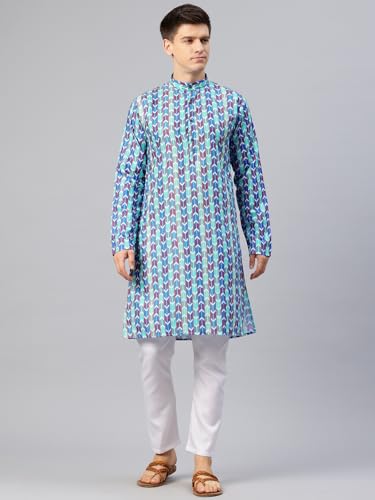 Image of Luxrio Kurta Set for Men Cotton Blend Kurta with Pyjama Set Ethnic Set