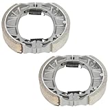 YOXUFA Mini Bike Rear Drum Brake Shoes Replacement for Coleman Minibike CT200U BT200X CT200U-EX Baja Warrior MB200 Predator 212cc CRF70 GY6 49cc 50cc Scooter Moped ATV CG125 105mm Brake Pads Parts