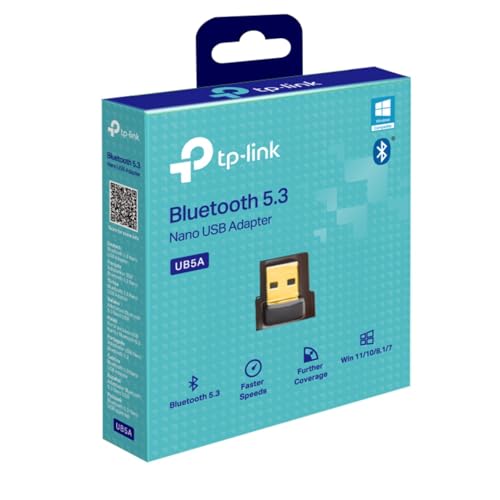 TP-Link UB5A Nano 5.3 USB Bluetooth Adapter for PC, USB Bluetooth Dongle for PC, Broader Coverage, Supports Windows, Plug&Play, Nano-Sized, Compact&Portable, BLE, Controller, Headset, Mouse, Keyboard - Image 6