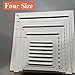 Begot 2 Pcs 200 * 200mm Gable Vents Aluminum Alloy Wall Vents Shed Attic Vent with Screen Mesh Square Vent Louver Vent Grille for Exterior Door House Attic Garage Ceiling
