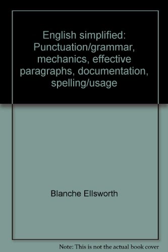 English simplified: Punctuation/grammar, mechan... 0060419016 Book Cover