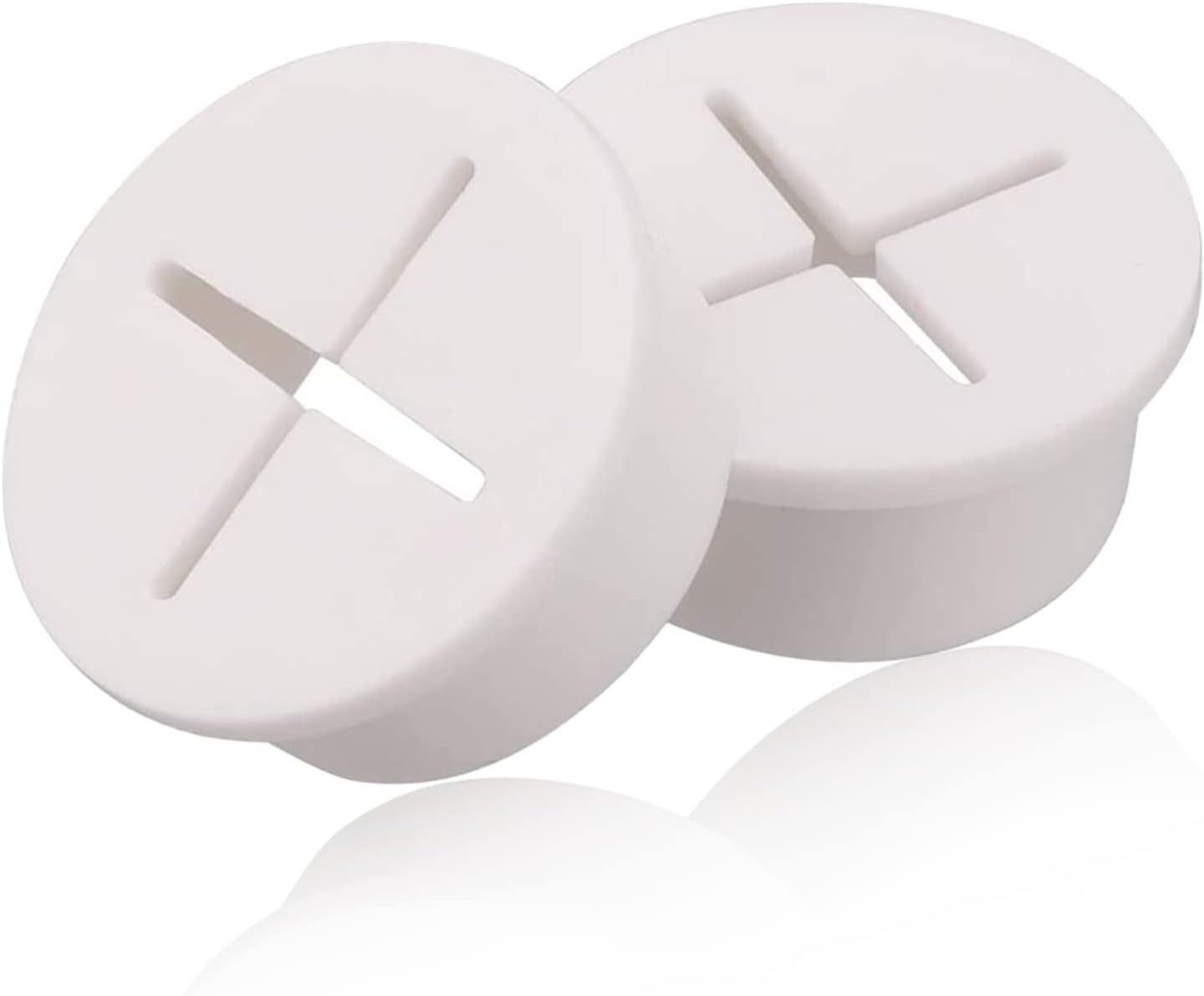 Flexible Silicone Rubber Grommets for Holes, 2pcs Desk Hole Cover Cable