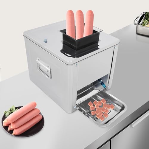 Cortadora eléctrica profesional de carne 850W acero inoxidable miniatura 5