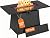 BALI OUTDOORS Propane Fire Pit Patio Outdoor Fire Pit Table Large Firepits for Outside Black