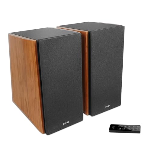 EDIFIER R2000DB - Zestaw głośników Bluetooth 2.0 z pilotem na podczerwień i wejściem optycznym - 120 W - Ciepły Dąb