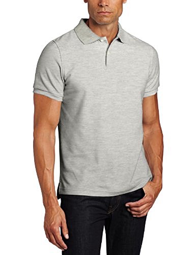 Lee mens Modern Fit Short Sleeve Polo Shirt, Heather Grey, 3X-Large US