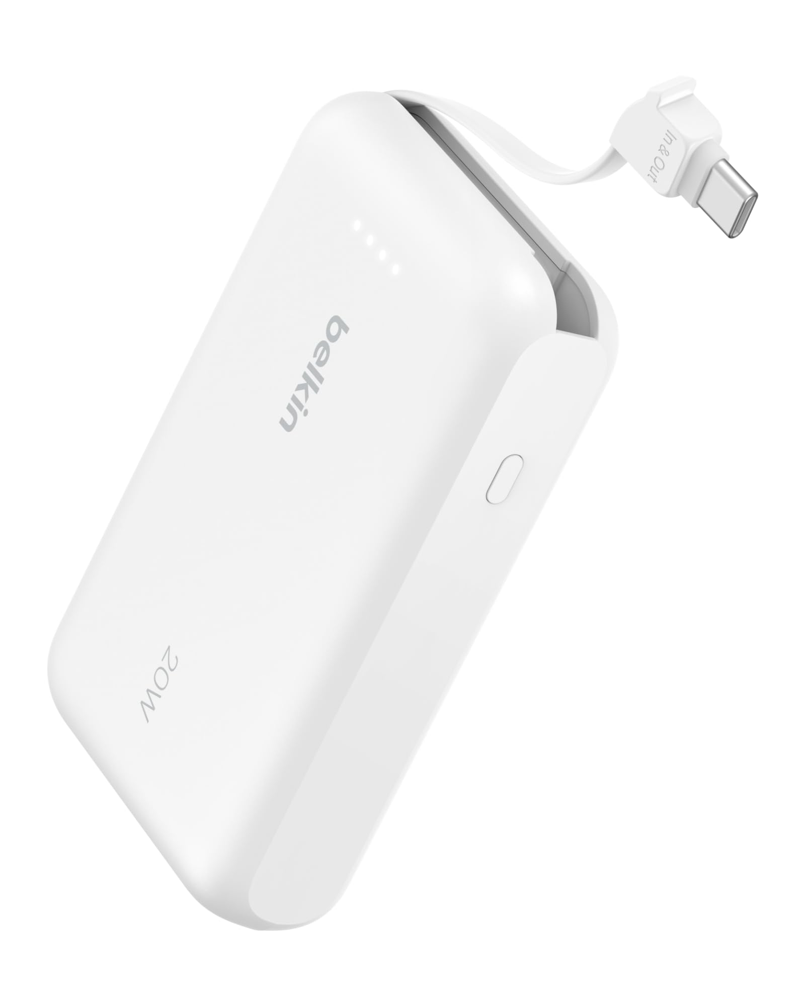 最強モバイルバッテリー belkin Power bank 10k ポータブルモバイルバッテリー10000mAh（脱着式ケーブル付き