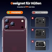 UniqueMe für iPhone 18 Pro Kameraschutz - Burgund, Objektivfolie – Ansicht 8