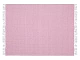 Photo Gallery beliani coperta boho rustica in cotone 130 x 160 cm rosa Photo Gallery beliani coperta boho rustica in cotone 130 x 160 cm rosa