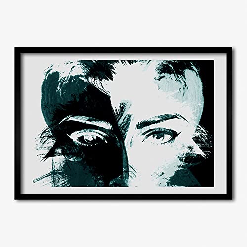 Cadre photo 70x50 cm pour habiller un mur vide avec un tableau abstrait