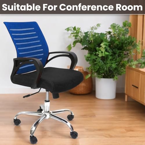 Image of Ngfc Office Chair for Home with Back Support Arm Rest 360 Degree Rotating Office Chair with Tilt Lock Mechanism High Comfort Seating Ergonomic Chair for Home & Office (1, Blue)