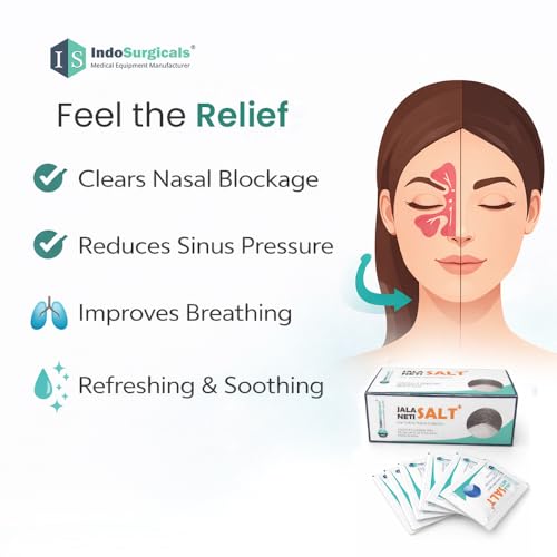 IS IndoSurgicals Jala Neti Salt Plus (Pack of 50 Sachets) - Image 6
