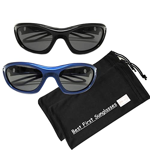 BIB-ON Sporty Shades 2 Pack- Baby, Toddler, and Kids' First Sunglasses2