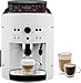 Krups Roma - Cafetera superautomática 15 bares de presión, 3 niveles intensidad café, cantidad ajustable 20 a 220ml, limpieza y descalcificación automático, molinillo integrado EA8105