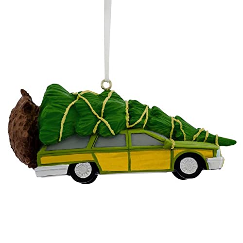 Hallmark National Lampoons Christmas Vacation Collectible Christmas Ornament (Station Wagon with Tree)