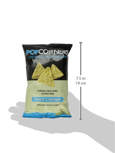 Popcorners White Cheddar Popped Corn Chips, 5 oz