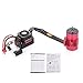 GoolRC Surpass Hobby 3660 Brushless Motor and ESC Combo, 2600KV Brushless Motor and 60A ESC for 1/10 Scale RC Car Truck Indispensable Accessory for Modification Enthusiasts