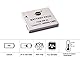 DSTE 2-Pack NB-4L Ersatz Batterie Akku Kompatibel mit Canon PowerShot SD200 SD300 SD400 SD430 SD450 SD600 SD750 SD1000