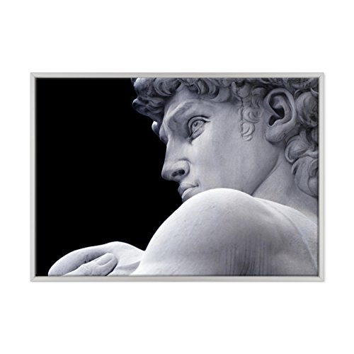 Quadro intelaiato e pronto da appendere con KIT appendi facile (compreso di attaccaglia in ferro e viti) con cornice in legno massello - Spessore Quadro 2cm