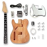 BexGears DIY Electric Guitar Kits for Left-handed Electric Guitar, Okoume wood Body