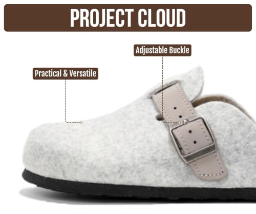 Image of 100% Genuine Leather Slip-on Footbed Clogs for Women - Fall Shoes for Women