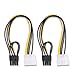 ELFJMZP 4-Pin Stecker auf 8 Pin (6+2) AI Karte Molex auf Grafikkarte Power Line PCI Express 8 Pin (6+2) Stecker Adapterkabel