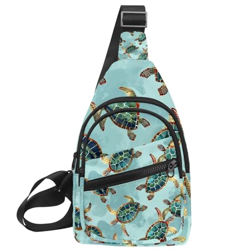 Sac banane réglable tortue verte pour libérer vos mouvements