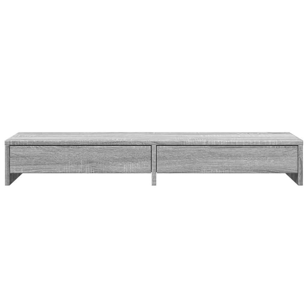 Monitorstandaard 100x27x15 cm bewerkt hout wit