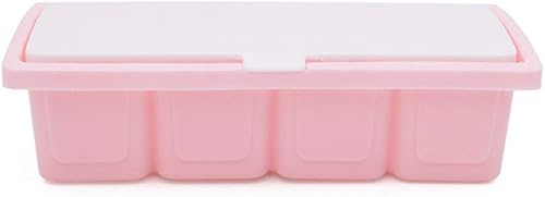 Miniatura 2 de Hemoton Caja de condimentos de 4 compartimentos, tarros de especias, material de PP, almacenamiento fresco, sal, azúcar, pimienta, condimentos,