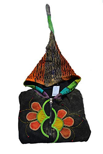 Femmes Patchwork délavé Veste/zipfelkaputzenjacke - Alternative vêtements - Bariolé, L/XL Cover
