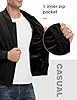 TBMPOY Men's Black Lightweight Bomber Jackets Ligh... #4