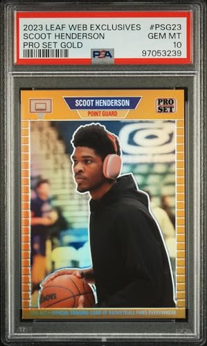 2023 Leaf Pro Set Metal Scoot Henderson Gold Prismatic #PSG-23 (/199) (PSA 10)