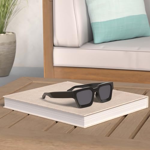 Retro Square Sunglasses for Men and Women – Thick Frame Chunky Rectangle Shades2