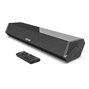 Bestisan Sound Bars for TV, 16'/50W Small Soundbar for TV, 2 Drivers in TV Sound Bar with Depths Sound Enhanced/DSP/Bass+/3EQ, Surround Sound Speakers for TV Works with HDMI ARC/CEC, Optical/BT