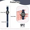 IBEIKE Military Watches for Boys, Casual Sports Analog Quartz Men's Watch Army Tactical Wristwatch with Illuminate Pointer Glow in The Dark, Navy Nylon Strap, Black Dial #1