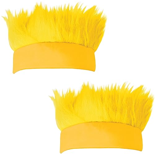 Bandeaux jaunes poilus Beistle serre-tête costume fête école