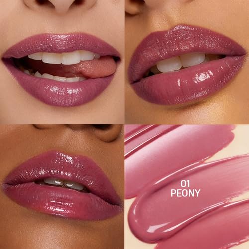 Image of Colors Queen Lip Luminizer Gloss | Non-Sticky & High Shine Glossy Finish | Gives Fuller Lip Effect & Extra Hydration | Long Lasting Lip Gloss for Women Enriched with Shea Butter (Peony, 9ml)