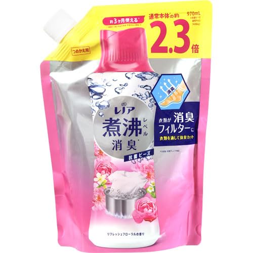 Amazon | レノア 煮沸レベル消臭 抗菌ビーズ リフレッシュフローラル 