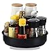 PIGPIGFLY Drehorganizer Küche,Drehscheibe Spice Rack Organizer Für Kabinett, 360 Grad Rotierender Vorratsbehälter Für Lebensmittel,Gewürzhalter aus Rostfreiem Edelstahl,Lazy Susan