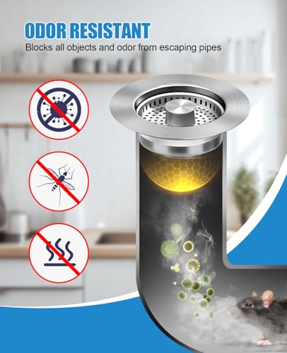 Colador para Fregadero de Cocina de Acero Inoxidable miniatura 6