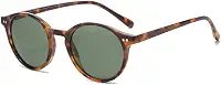Óculos de sol pequenos redondos clássicos polarizados para mulheres e homens, lentes UV400 estilo vintage