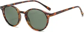 Óculos de sol pequenos redondos clássicos polarizados para mulheres e homens, lentes UV400 estilo vintage