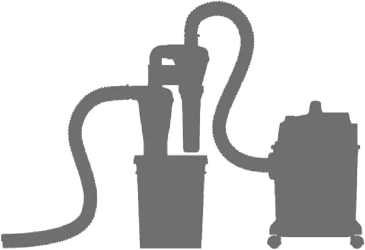 bdfndjnm Double Filtration Cyclone Dust Collector for Woodworking - 50mm/2'' DIY Turbocharged Industrial Separator(Only Second Colle...)